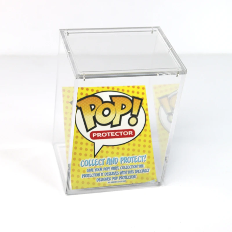 4 inch Funko Pop Shield Armor Clear Acrylic Vinyl Figure Pop Protector Magnetic Lucite Stacking  Hardcase