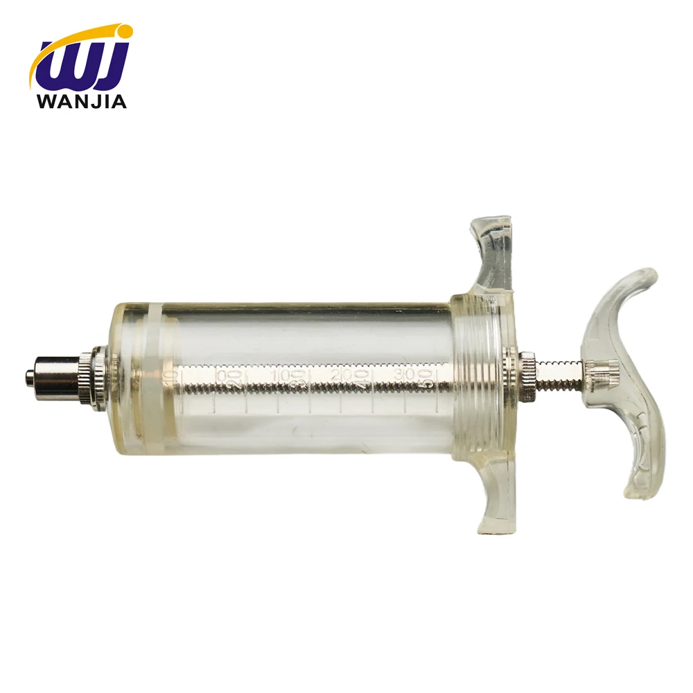 Adjustable TPX Veterinary Plastic Syringe for Livestock Injection Efficient Use for Animals