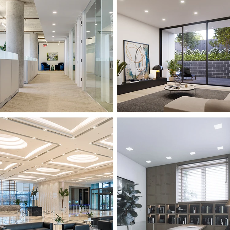 Good Quality Plastic Flat Frameless Square Round 9w 18w 24w 36w Recessed Ceiling Led Panel Light