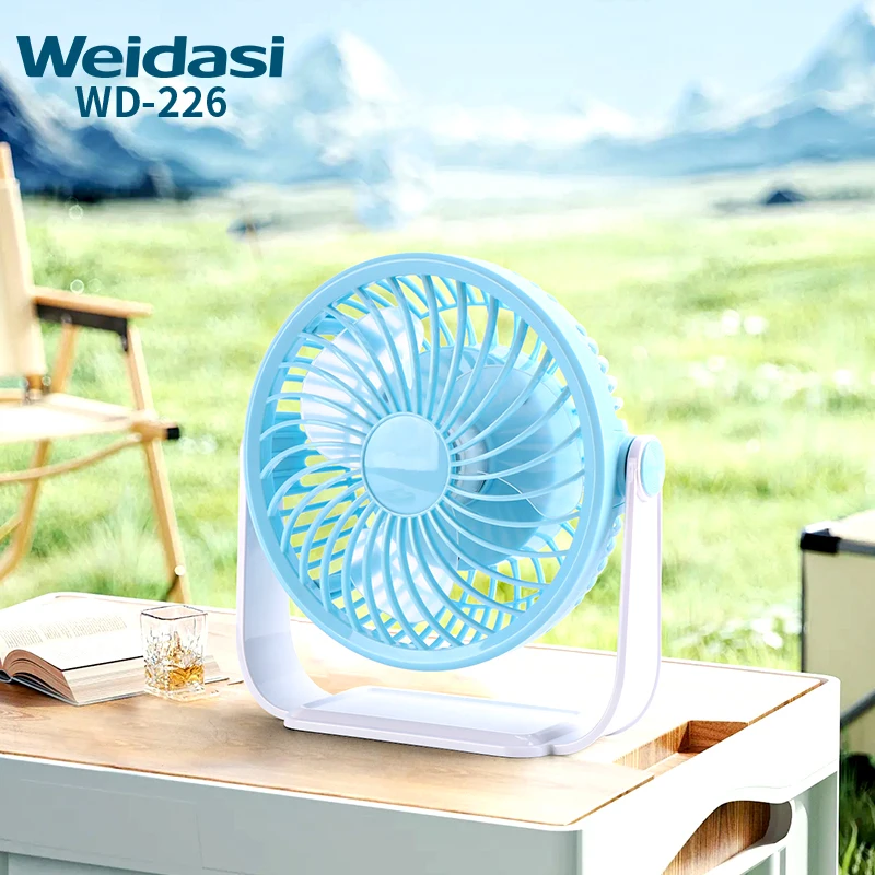 New Wholesale Office Charging Silent Rechargeable Mini Fan Portable Cute Student Fan Desktop Fan