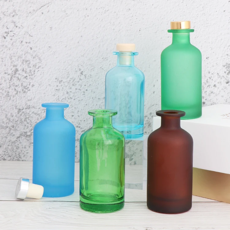 60ml Colorful frosted aromatherapy reed diffuser glass bottle