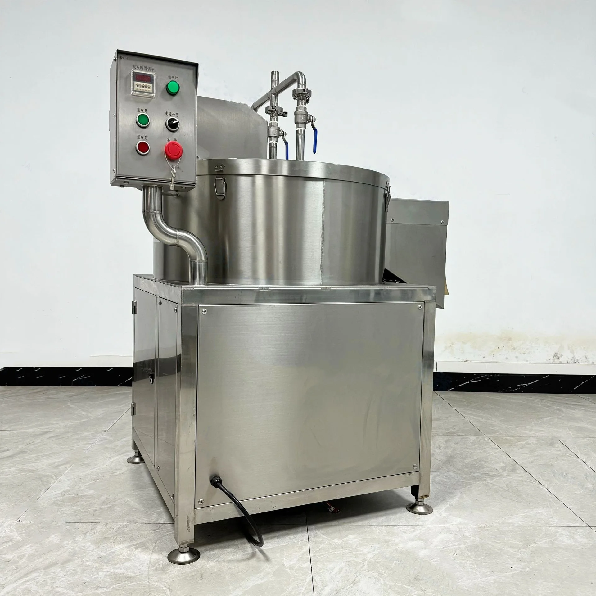 Fully automatic commercial cassava potato cleaning and peeling machine for restaurant potato peeler machine