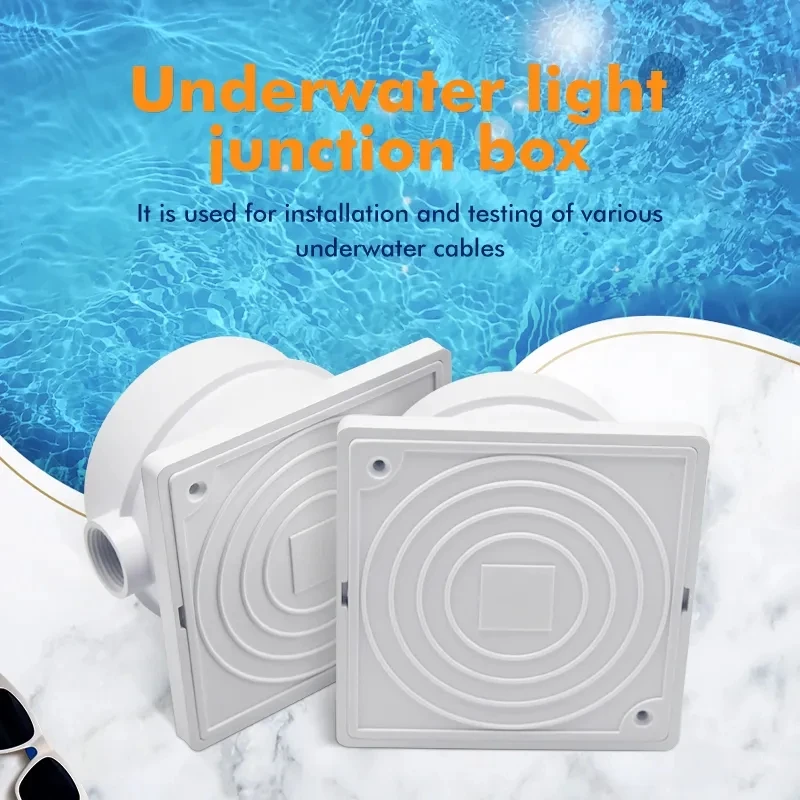 Swimming Pool Led Light Junction Box Pool Construction Ip68 Waterproof Fittings Plastic Cable Junction Box