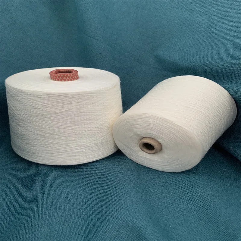 Wholesale shirt fabric yarn men and women fancy32s 100% cotton T-shirt yarn