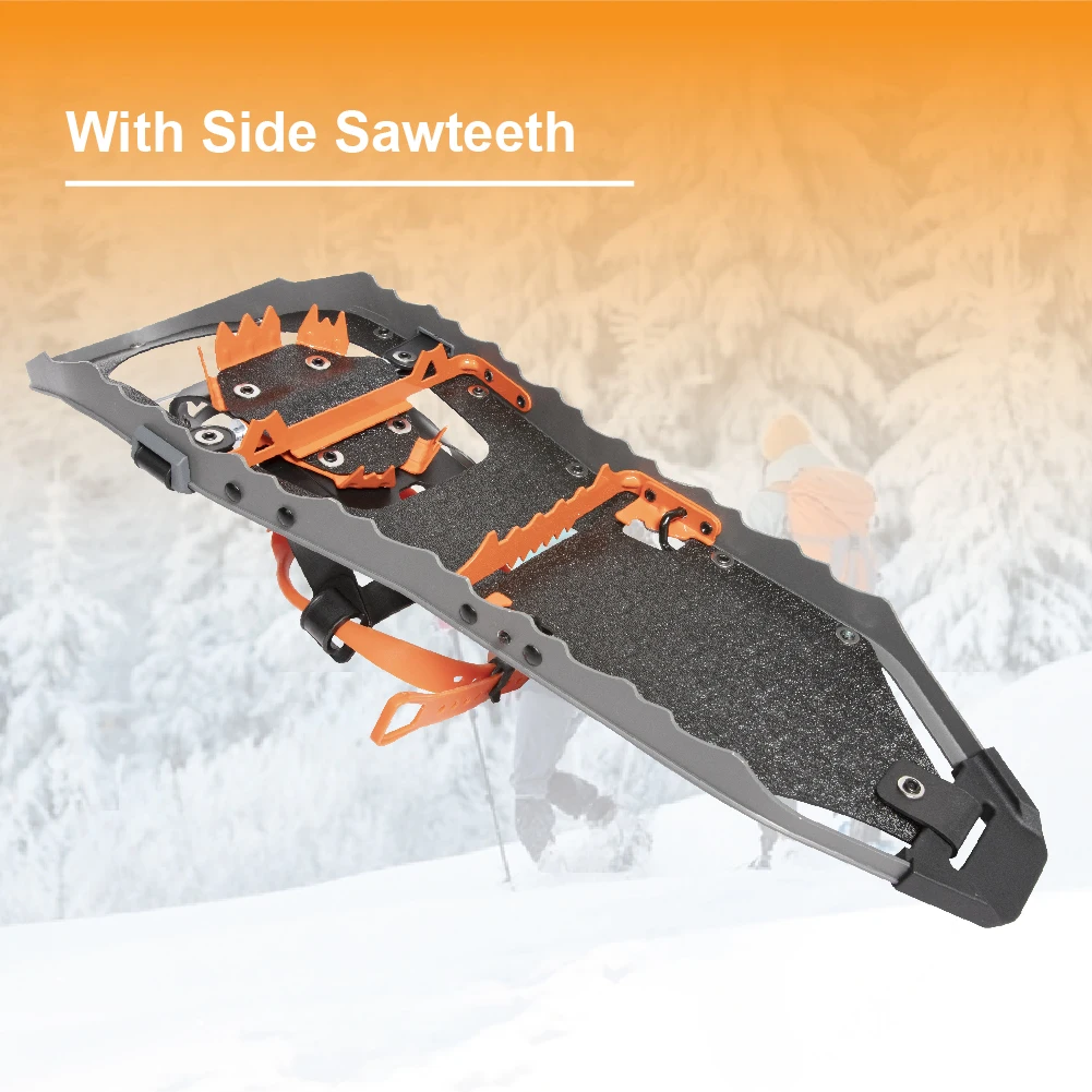 XTAP OEM Wholesale Custom CE HDPE Deck Side Sawtooth Super Easy 1-pulling Binding Snowshoes