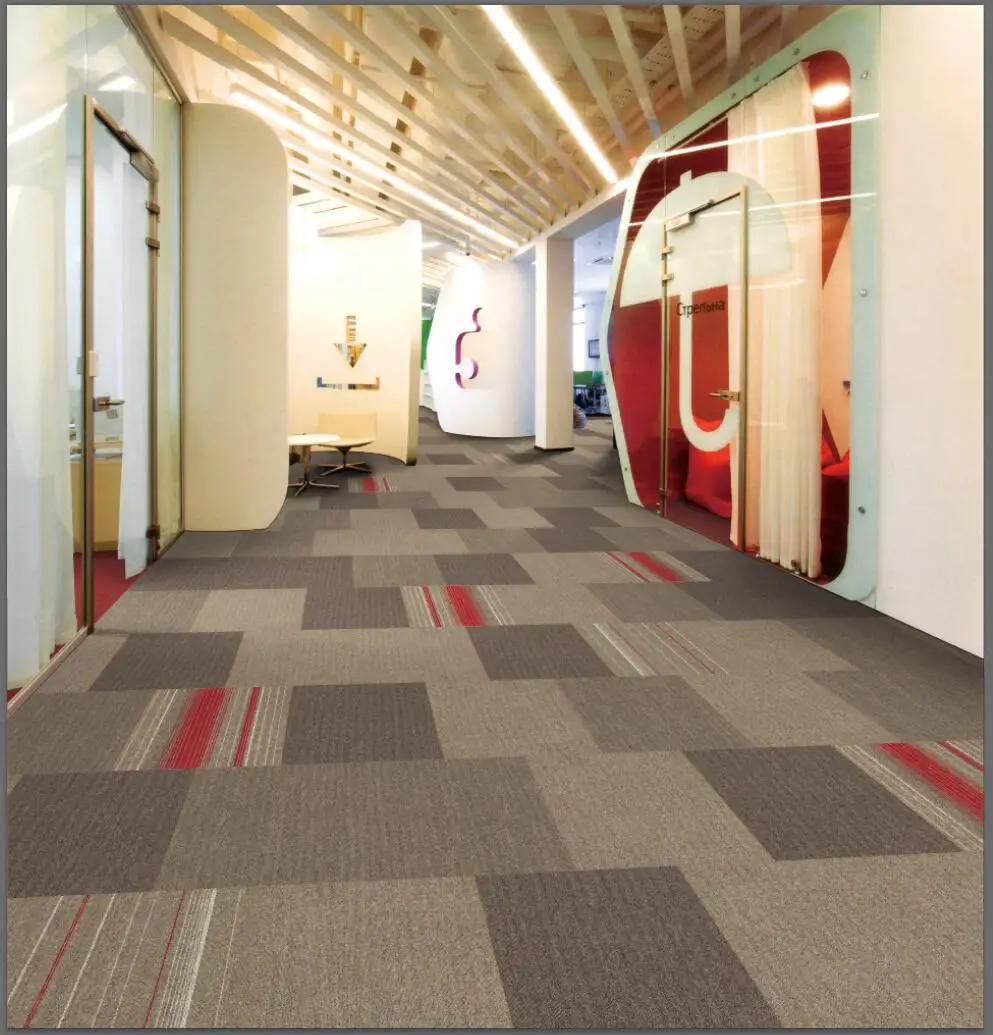 Newly Launched PP Carpet Tiles/Nylon Carpet Tiles/Eco-friendly pvc modern modular bitumen Backing Carpet Tiles Technics Jacquard