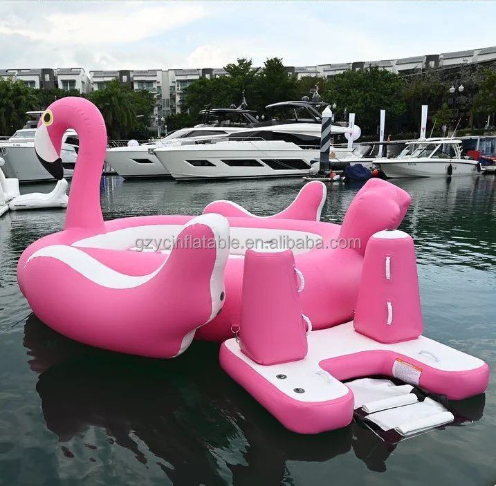 inflatable flamingo 6 person