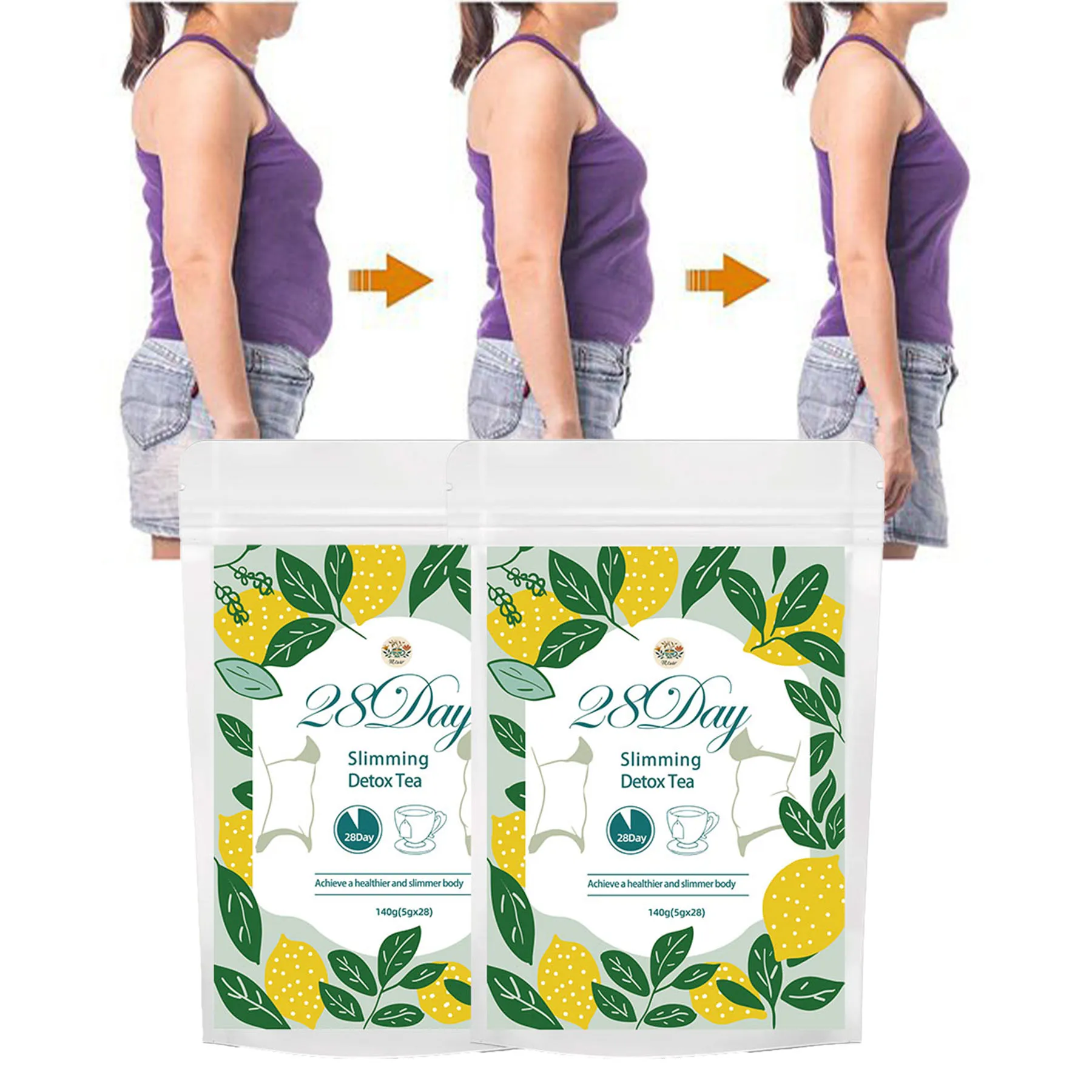 Health herb Flavored Slim Tea bag 28 Day Skinny Flat Belly Tea Weightless Slimming Tea Bag