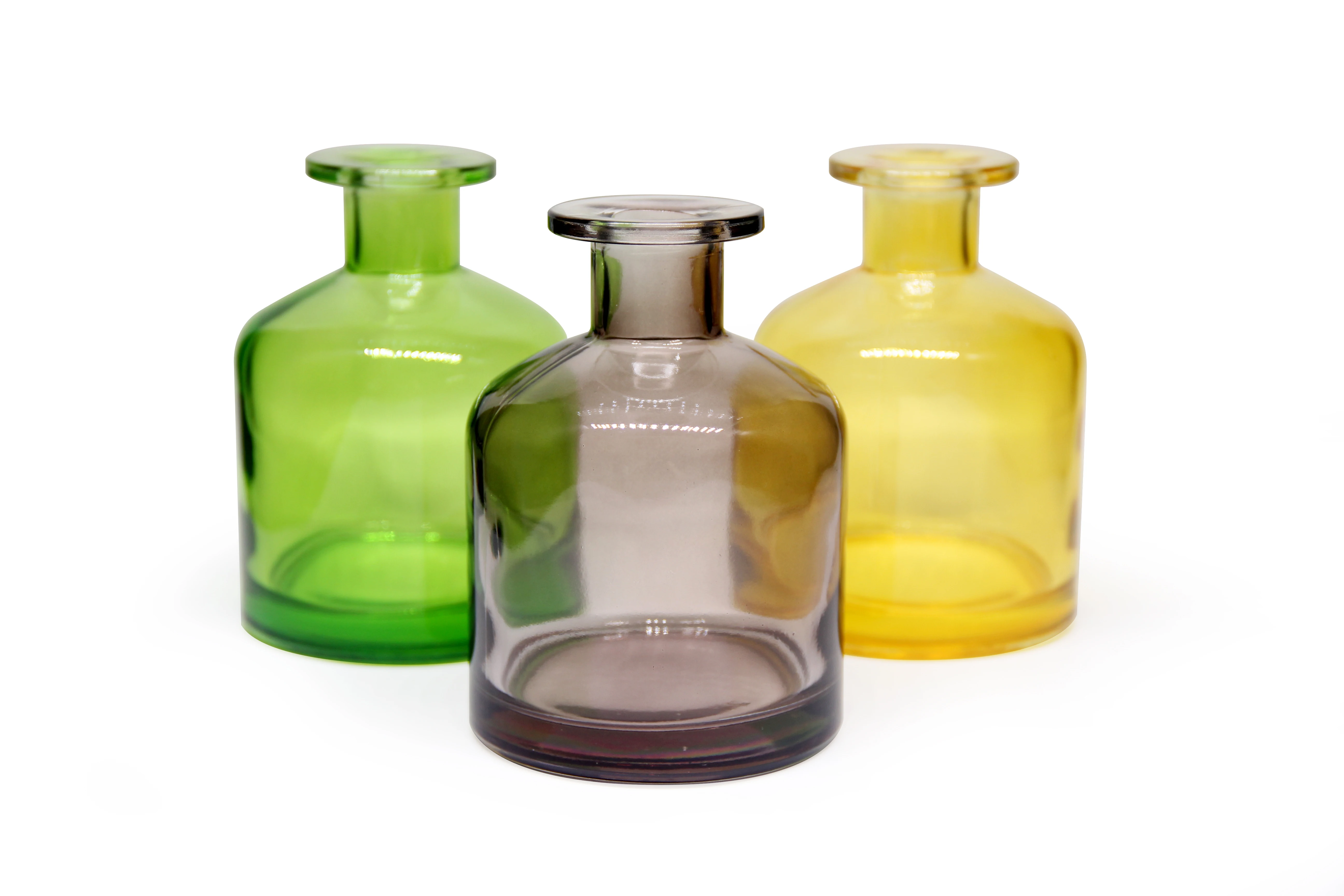 factory price classical 200ml  large capacity colour painted reed diffuser glass bottles
