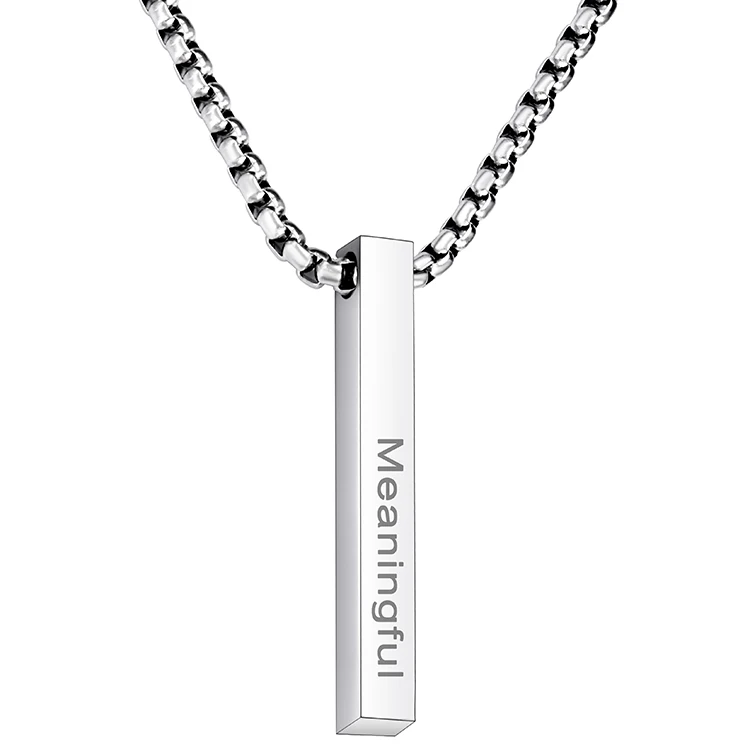 Haosen Custom Pendants for Engraving Letter Name Gold Plated Necklace Personalized Hip Hop men Stainless Steel Logo Necklace