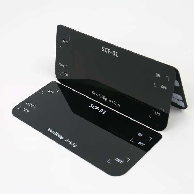 
Custom size oem overlay silk screen black panels acrylic front panel for nibp 