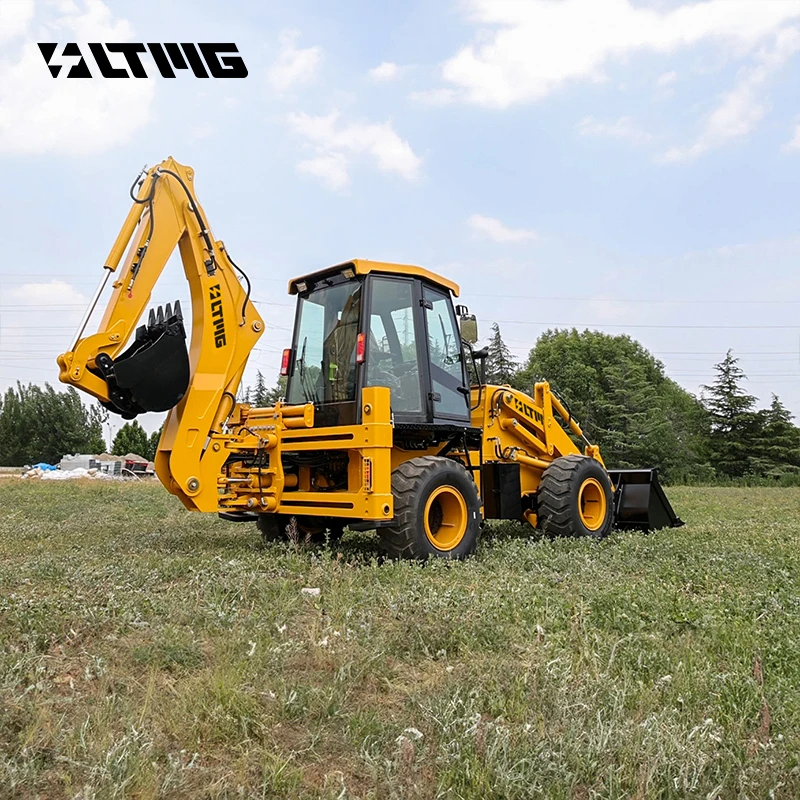 LTMG hydraulic cylinder backhoe excavator loader 4x4 2.5ton backhoe loader for sale