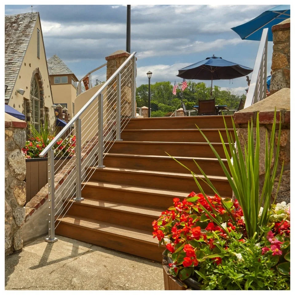 EKOO Top-ranked wire rope stainless cable railings for balcony fencing cable railing deck posts