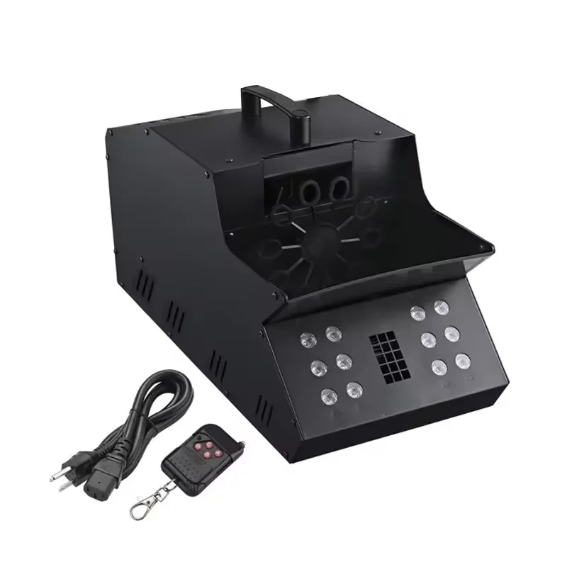Remote Control 3in1 LED Electric Bubble Fog Machine Dry Ice Fog Stage Special Effect For Dj Disco Wedding Smog Machine