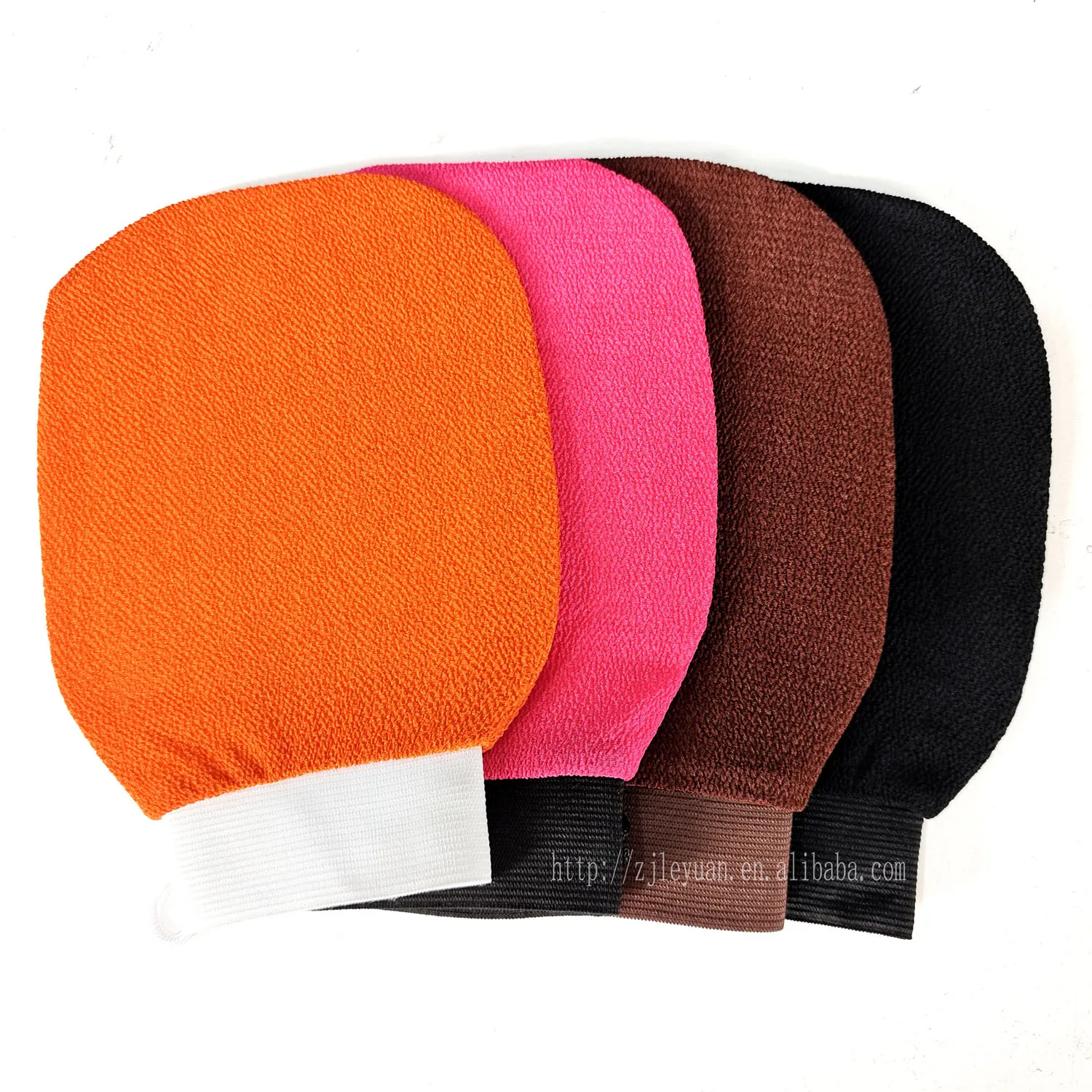 OEM Nature Korean Exfoliating Bath Glove Viscose Fiber Body Scrub Glove  Beauty Kessa Glove  For Bathing