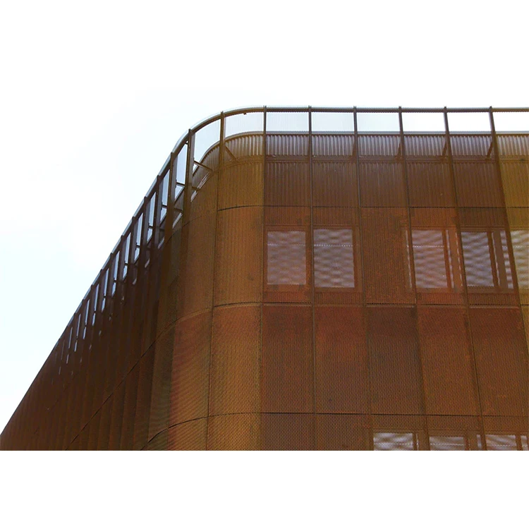 Металлическая сетка, алюминиевая сетка, занавеска, тканая сетка, изготовление на заказ, яркий световой фасад