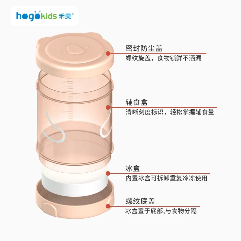 Heguo портативные Ланч-боксы для детского питания с морозильной камерой фруктовые Чипсы детей пищевые добавки домашнее хранение льда больше!
