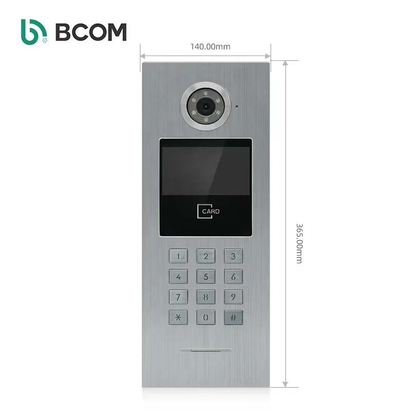 IP SIP touch screen 7 inch Professional apartment building video intercom