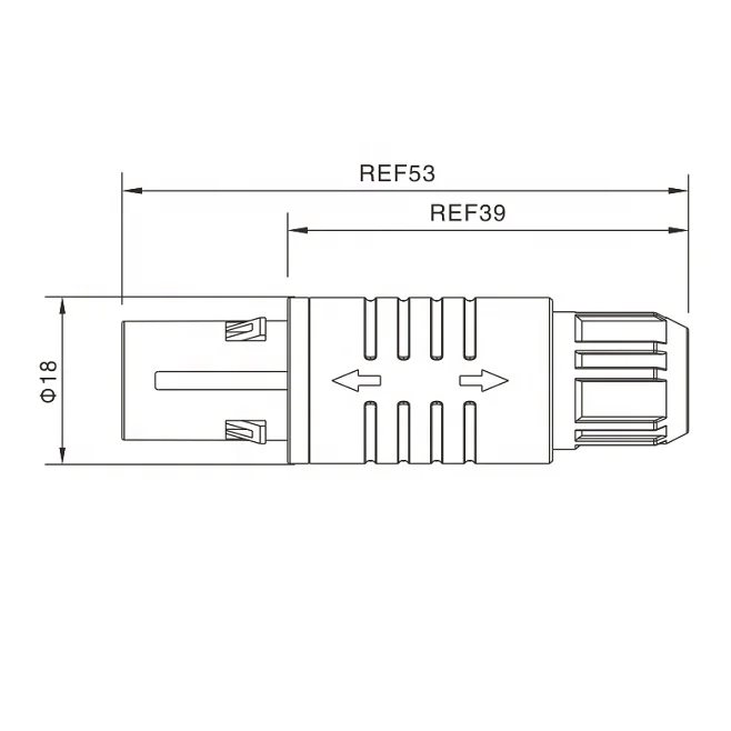 Finecables P Series Corrosion Resistance 304/304/319 Plastic Push Pull Connectors