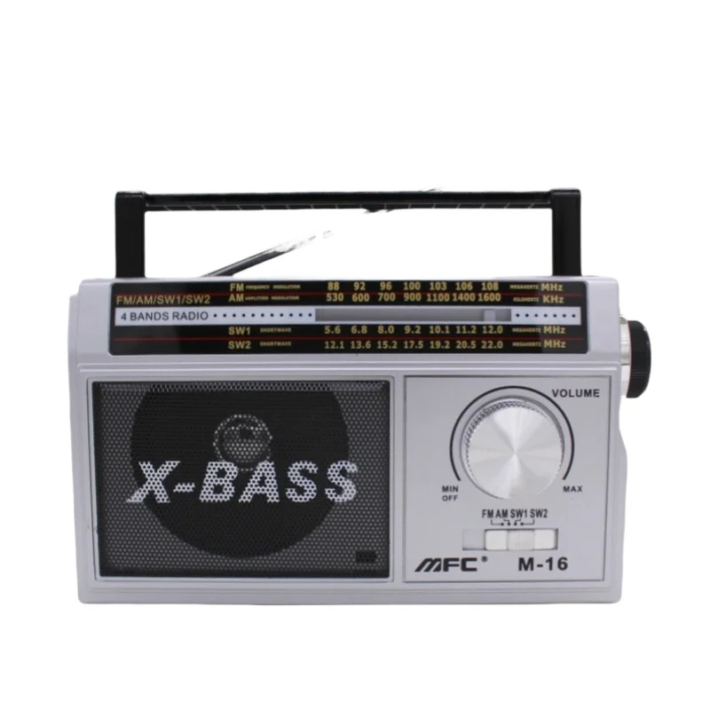 New cross-border full band portable large knob radio with high volume, elderly rechargeable MFC Radio