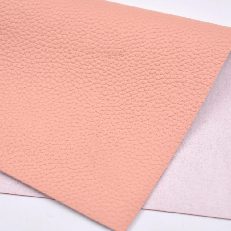 Durability Litchi Embossed Pattern PVC Artificial Leather And Materials Suppliers for Handbag