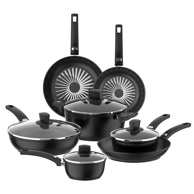 ASD Cookware Manufacturer Kitchen Cooking Pot Set Chinese Wok Aluminum Cookware Sets Non Stick