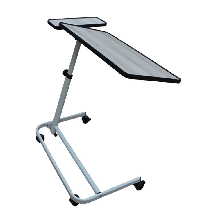 Good quality, cost-effective, chair and table on the bed with wheels factory direct price