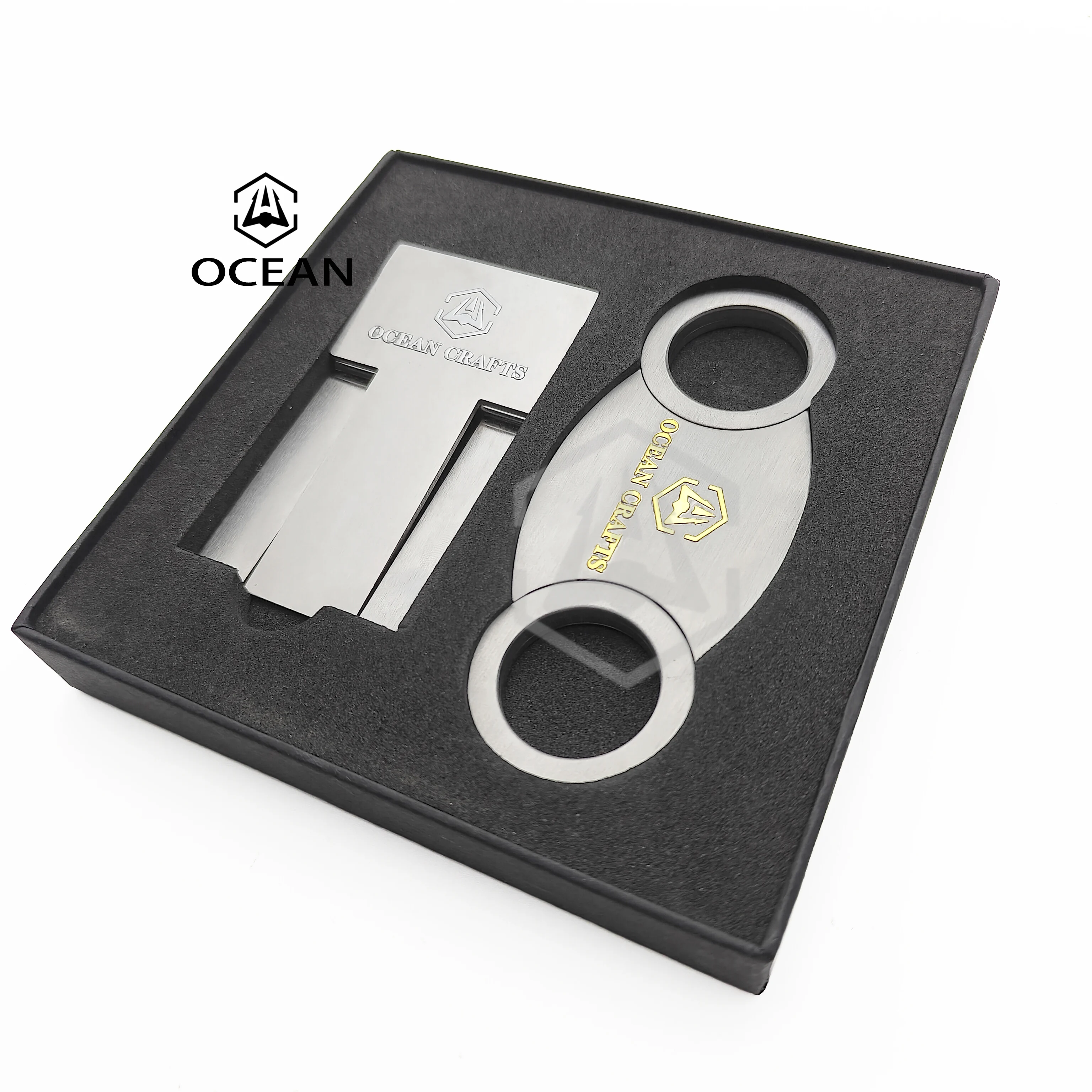 Hot Selling Custom Design High Quality Cigar Cutter Set Box Factory Personalized Logo Cigar Accessories Cigar Cutter
