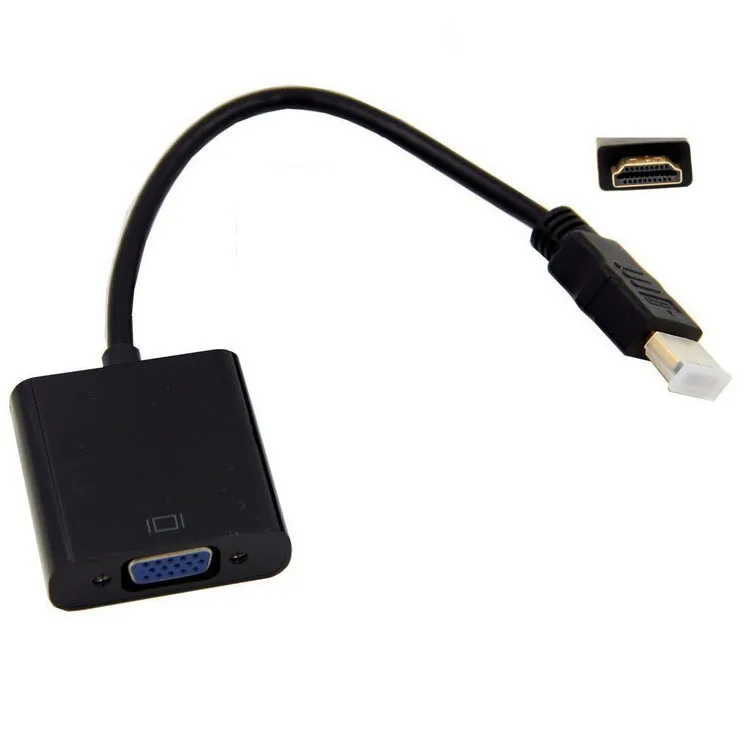  Позолоченный 1080P HD штекер к vga 15pin гнездовой адаптер кабель-преобразователь displayport