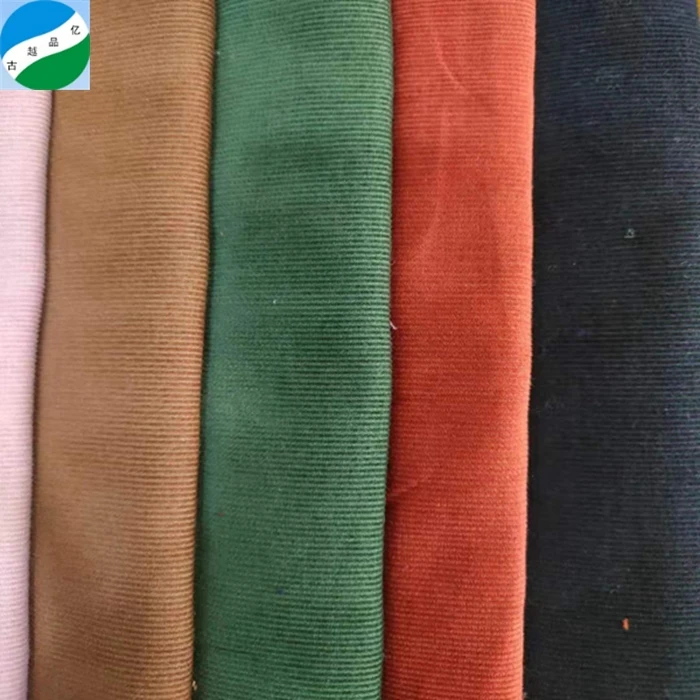 Wholesale cheap dead stocklot textile shaoxing cotton corduroy velvet fabric stock lot