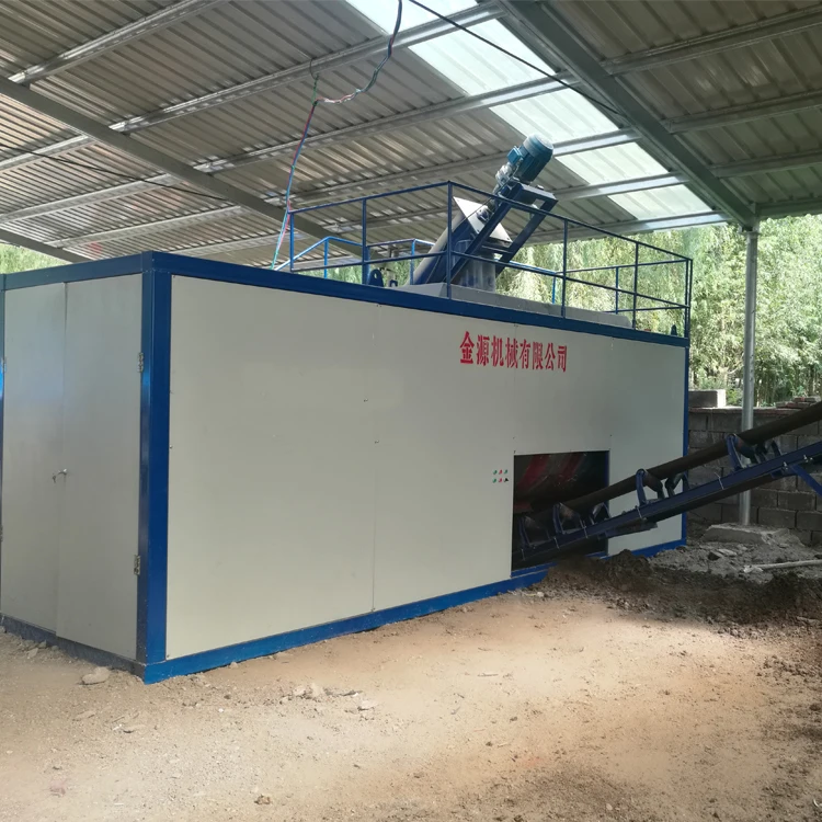Animal waste to organic fertilizer biological fermentation reactor manure compost machine for poultry farm