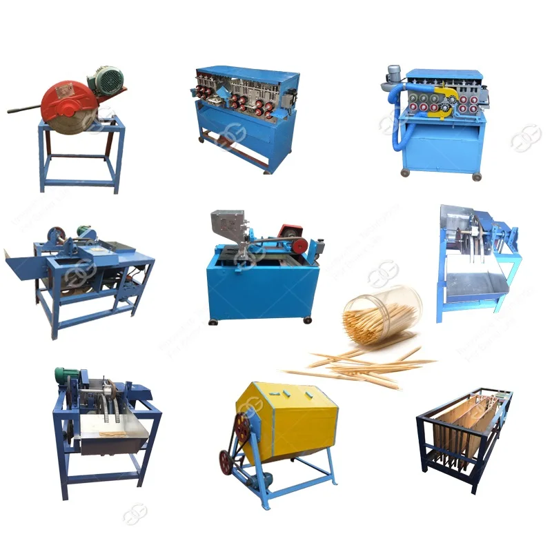 Wooden toothpick making machine / Bamboo toothpick production line / Toothpick making line