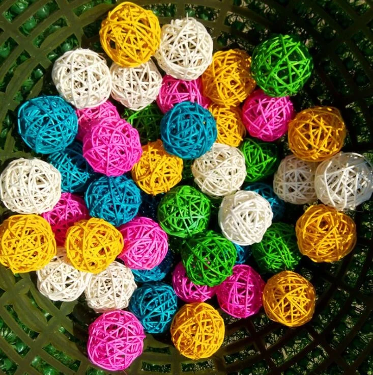 Bird RattanToy Balls Birds Parrot Budgie Parakeet Chewing Toys Pet Bird Chew Toy pet suppliers