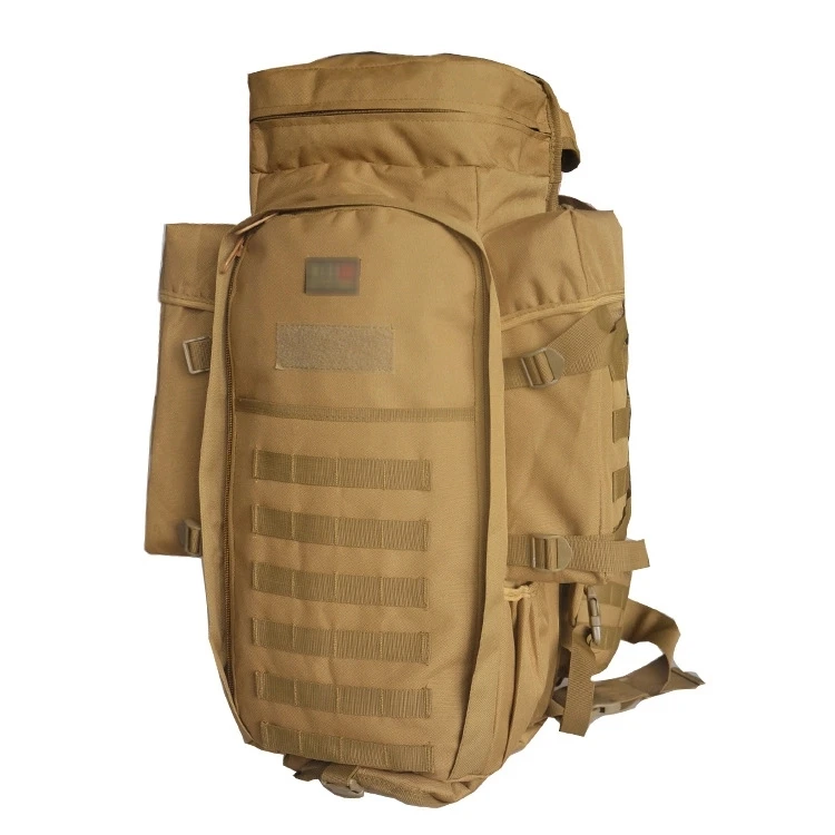Big Khaki Color 600D Polyester Outdoor Training Travel Bag & Backpack