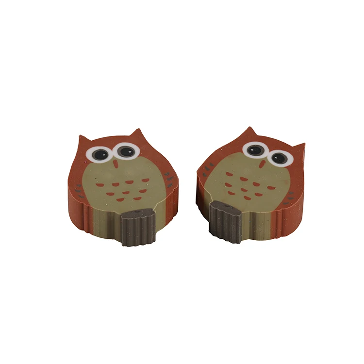 Новый дизайн 3d ластик милый ластик в форме животного ластик в форме совы