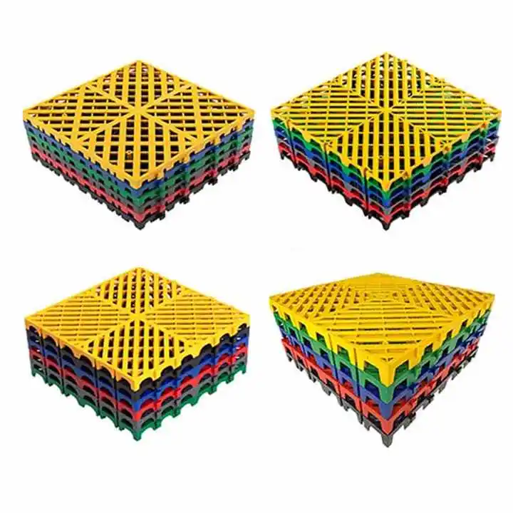 car beauty 4S shop plastic splicing grille mats car wash floor square drain grid mat