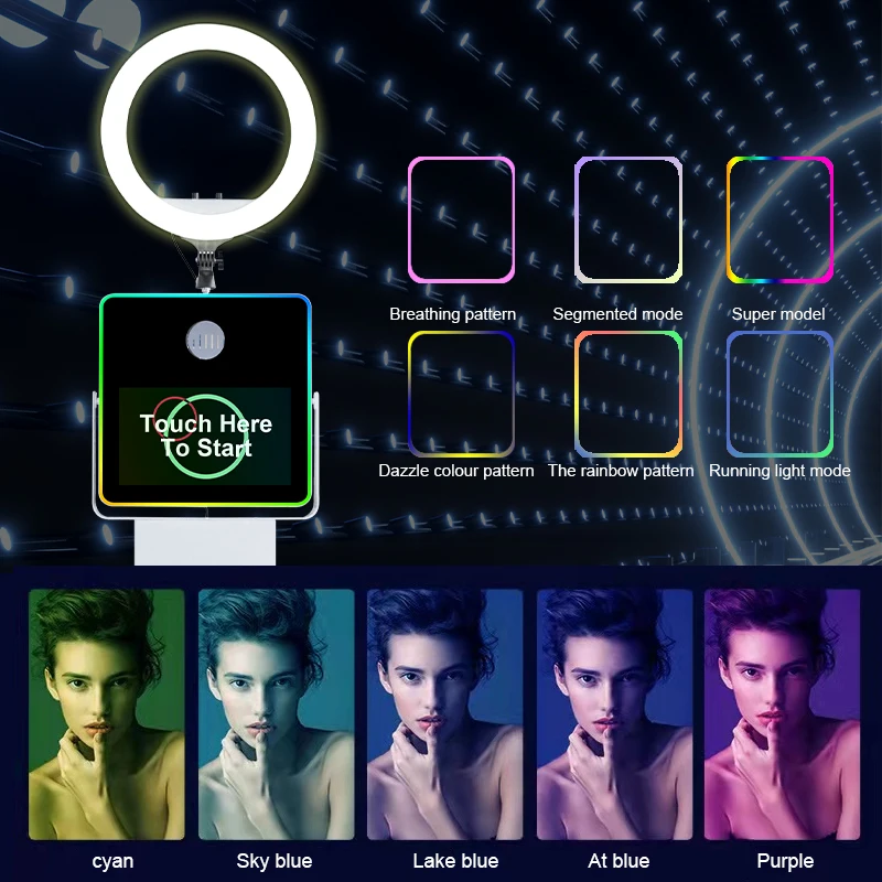 Parties 15.6 Inch Photo Booth For Wedding And Event Used Dslr Selfie Photo Booth Machine Kiosk