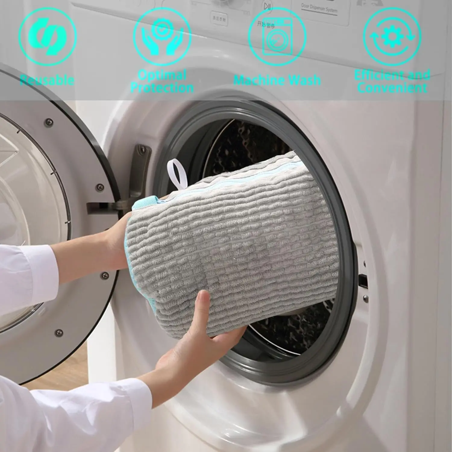 Portable Travel Shoe Mesh Laundry Cleaning Bag Tear Resistant Shoe Washing Machine Bag
