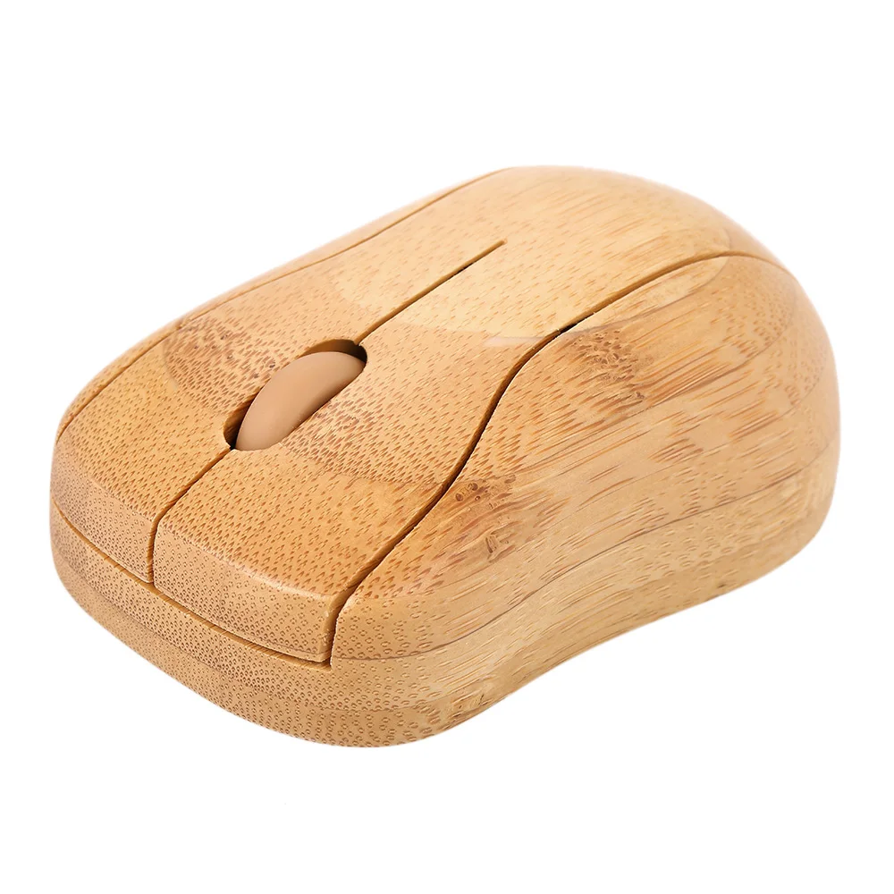 Radiation Protection 3D Adjustable 2.4G USB Receiver Wireless Optical Bamboo Mouse