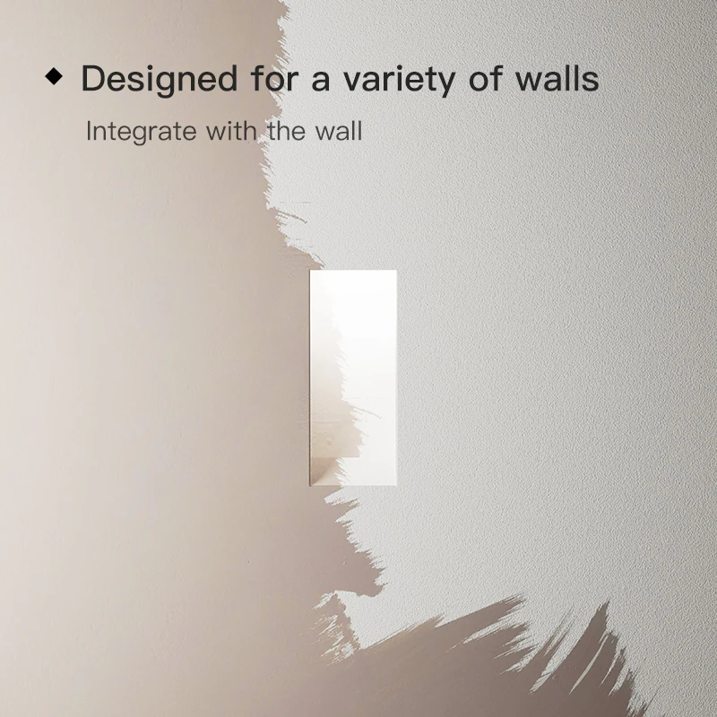 XRZLux Gypsum Lamp Recessed LED Stair Light Step Lighting 3W Led Corner Lamp Living Room Aisle Background Wall Plaster Light