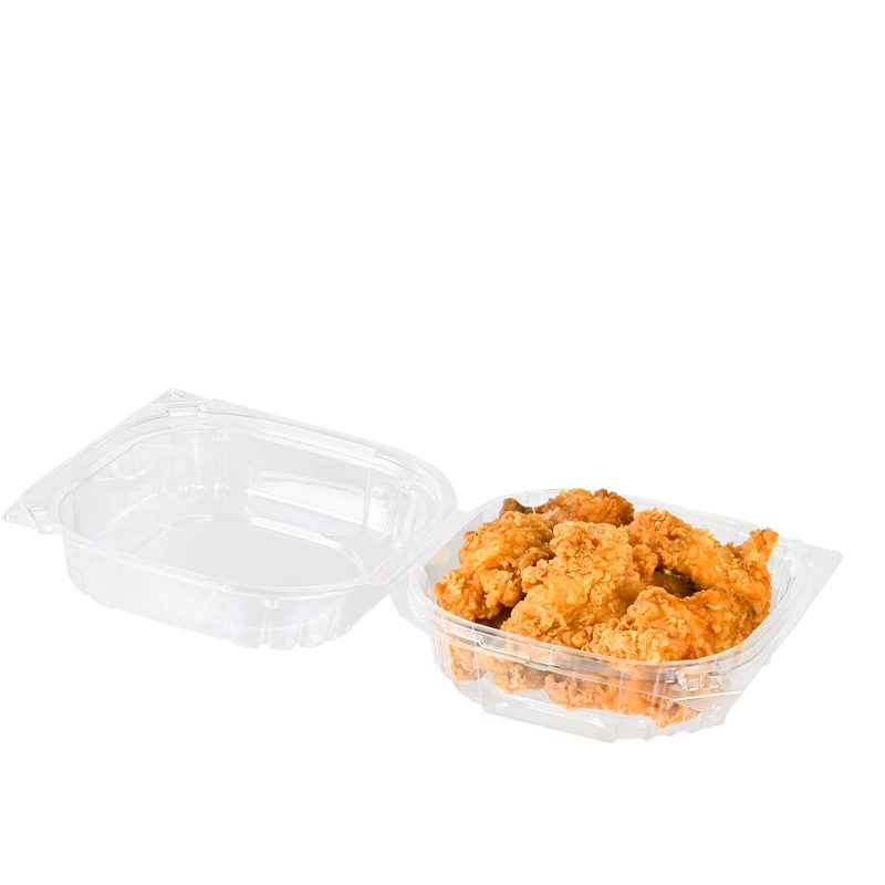 Transparent PET Plastic  Blister clamshell Packaging Food Container Hamburger Container