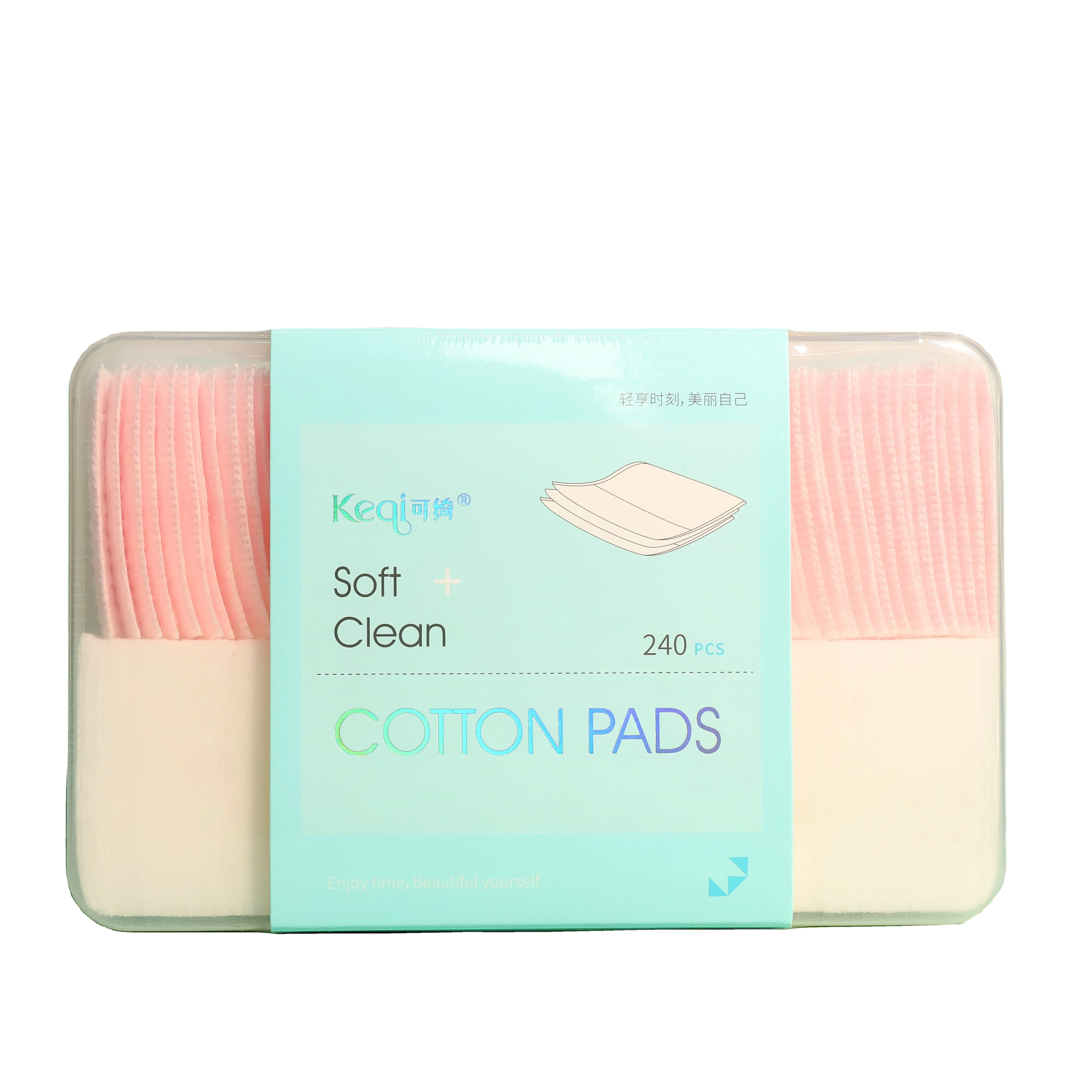 
240PCS Square Cotton Pad Thick Cotton Pad Thin Cotton pad makeup remover 2 in 1 