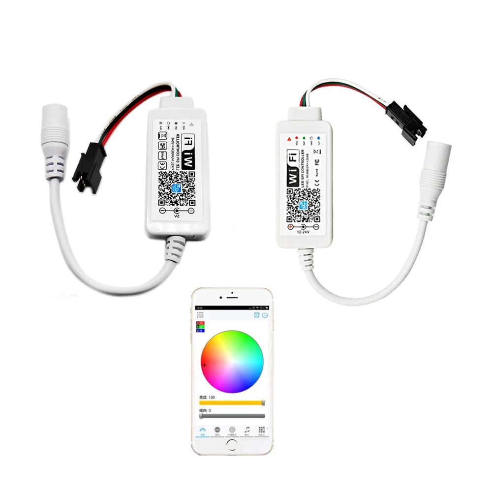 DC5V-24V Magic Home SPI LED Controller Addressable 1024 Pixel WiFi Controller For WS2811 SK6812 WS2812B LED Strip Light