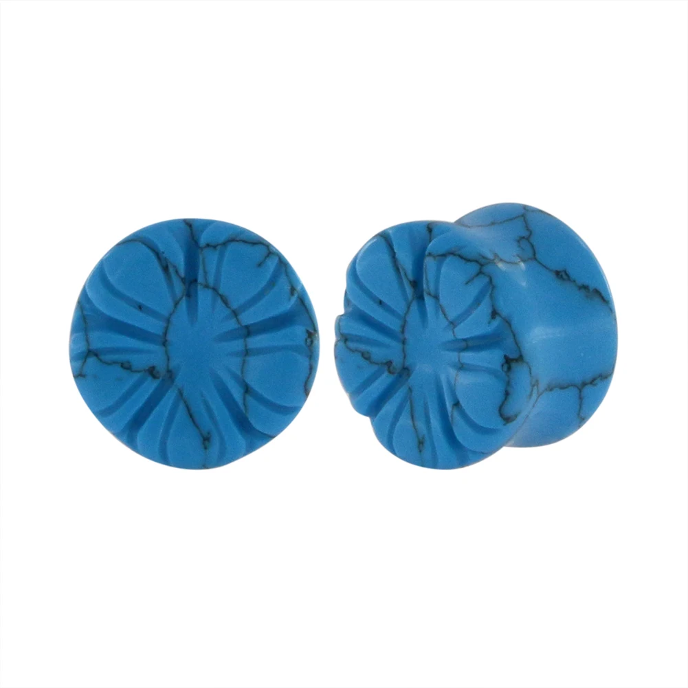 Good Quality Wood Tunnel Body Jewelry Stretcher Expander Plug 2G Earring For Woman Man Wooden Gauge 00G Stone Ear Piercing