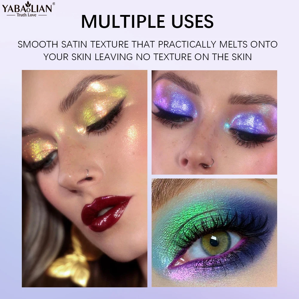 Chameleon Liquid Eyeshadow Metal Chameleon Makeup Lipgloss Shimmer Pigment Glitter Eye Shadow Lipstick Shine Diamond Eyeshadow