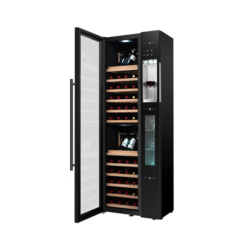 Hot selling  64 Bottles Electronic Thermostatic Wine Cabinet Small Wine Refrigerator Wine Cooler For Home Bar Office
