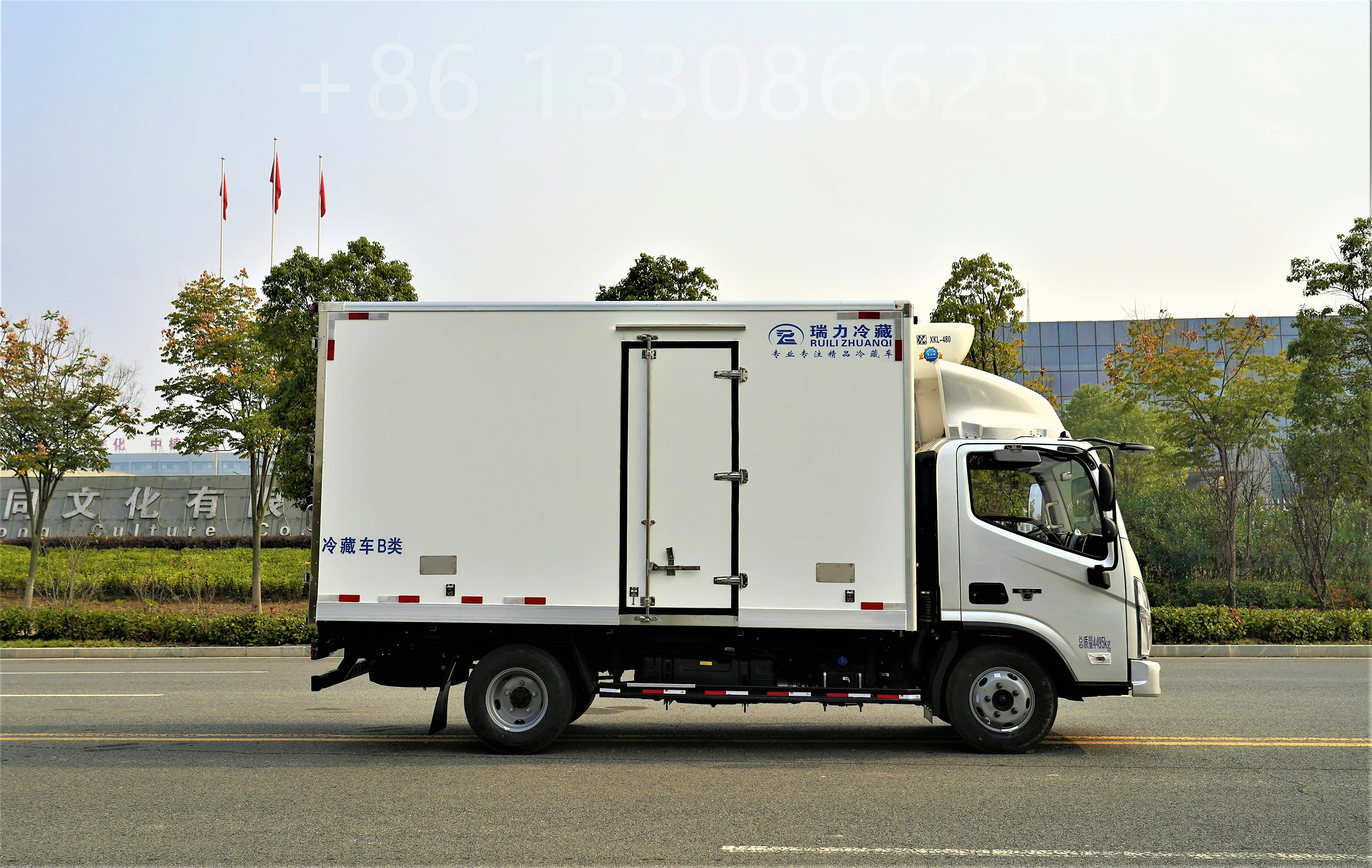 Foton 4.2m Refrigerator Box Cargo Cooling Truck Refrigerated Freezer Cold Room Transport Truck Ice Cream Van Cargo Truck