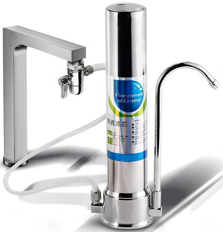 10 inch Counter top ceramic stainless steel water filter