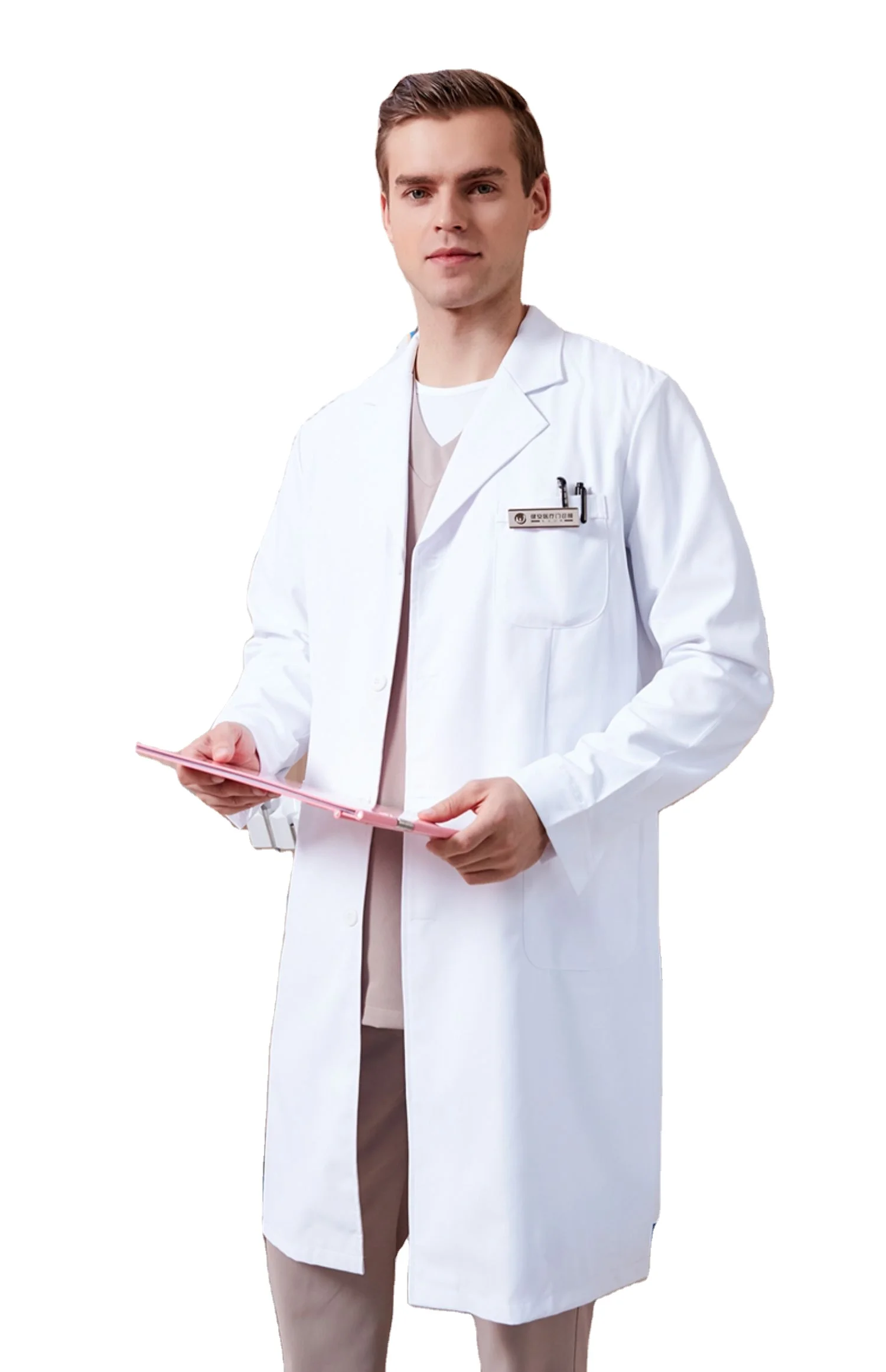 Doctor clothing long-sleeved short-sleeved doctor clothing college students chemical white coat nurse clothing
