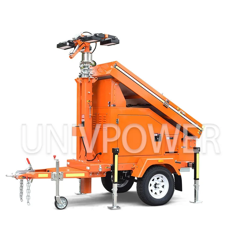 For Outdoors Industrial Lighting Tower Diesel Power Generator